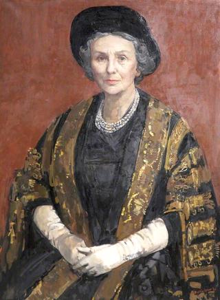 玛丽·卡文迪什，德文郡公爵夫人，身着大臣长袍