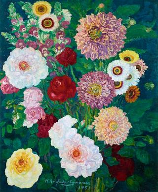 Dahlias and other flowers