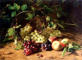 Grapes and Peaches on a Forest Floor