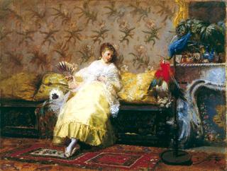 Lady with Parrots