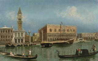 Venice, the Bacino di San Marco with the Piazzetta and the Doge’s Palace