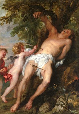 Saint Sebastian Tended by Angels after His Martyrdom