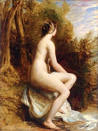 Seated Nude in a Woodland Landscape