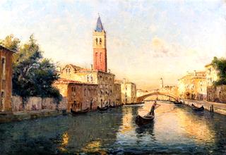 Gondola on a Venetian Canal