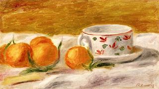 Mandarins and Cup