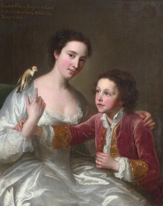 Elizabeth Hamilton, later Countess of Warwick, and her brother William Hamilton