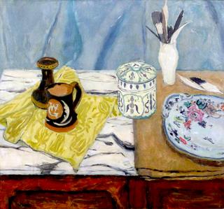 Still Life with Pots and Feathers