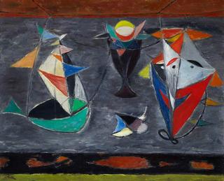 Still Life with Toy Boat and Kite
