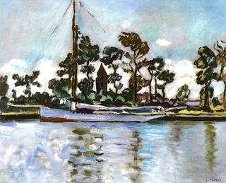 Boat on the Canal, Ouistreham