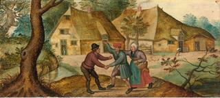 Peasants Greeting One Another