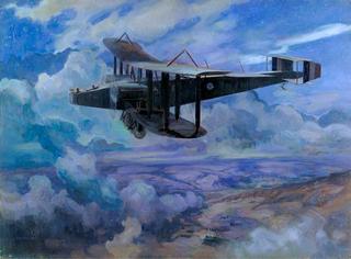 一架汉德利·佩奇飞机夜间轰炸纳布卢斯