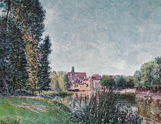 The Loing and Church at Moret