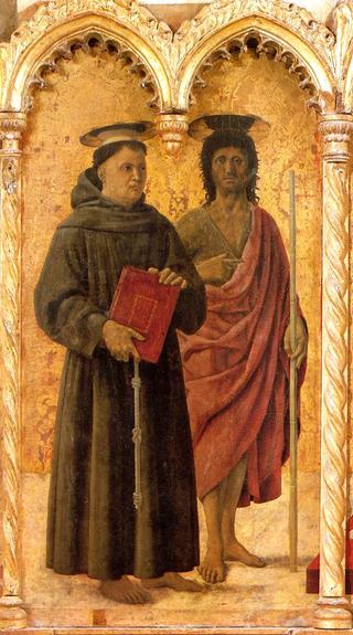 Polyptych of St Anthony - St Anthony and St John the Baptist