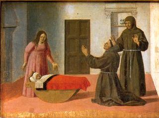 Polyptych of St Anthony - St Anthony Resurrects a Child