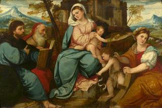圣母子与圣徒雅各，哲罗姆，幼时的施洗者和亚历山大的凯瑟琳