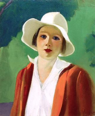 Sketch of Lady in a White Hat