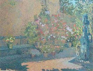 Terrace with Flowers