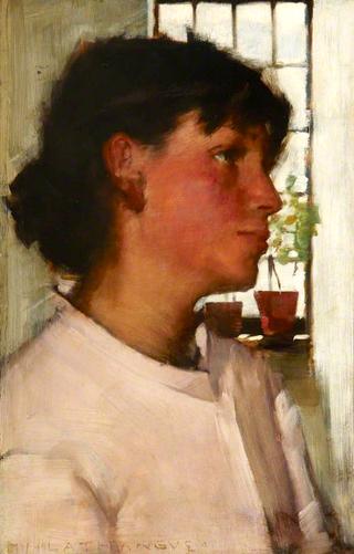 Bust of a Young Cornishwoman with a Window Behind (study)
