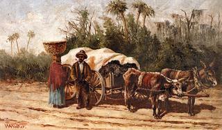 Couple with Ox Cart