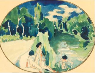 Bathers on the Sura