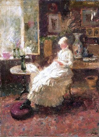 Portrait of Annie Hall te Lissadell (1860-1929)
