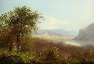 Hudson River Scene with Figure