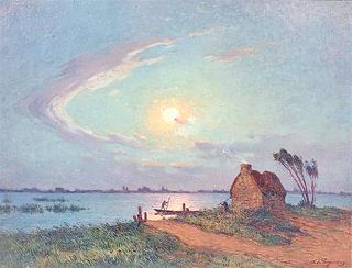 View of Biere by Moonlight