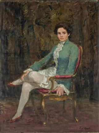 Woman in a Theater Costume