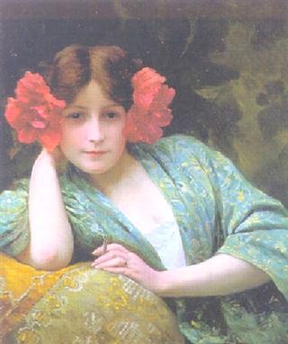 Young Lady in a Kimono