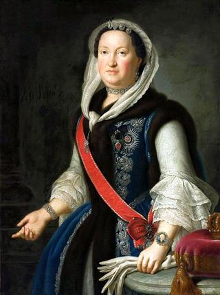 奥地利的玛丽亚·约瑟法身着波兰服装