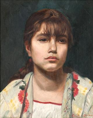 Portrait of a Girl in a Floral Shawl