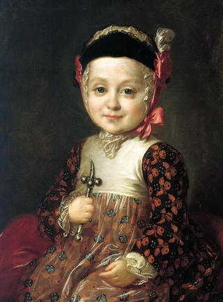 博布林斯基伯爵小时候的画像
