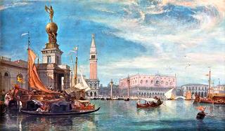 威尼斯大运河上的总督宫殿