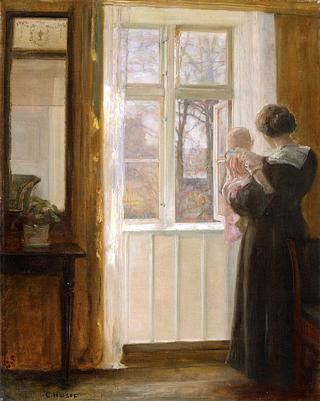 A Mother and Child at a Window