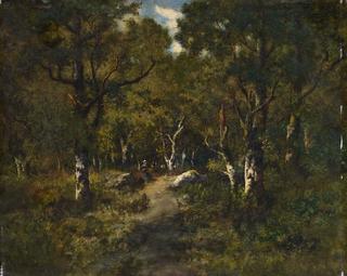 Path through the Forest near Fontainebleau