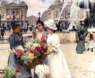Flower Seller at the Place de la Concorde