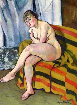 Nude Seated on a Couch