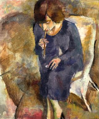 Hermine with Cigarette a Holder
