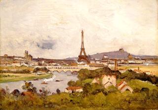 View of Paris with Eifel Tower