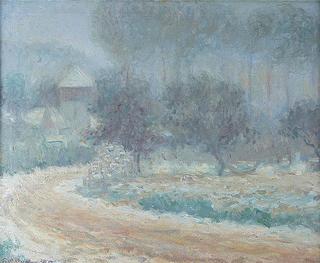 Mill in the Snow, Giverny