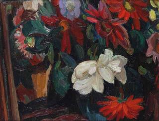 A still life with flowers
