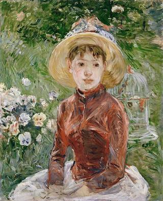 Young Girl on the Grass. Mlle Isabelle Lambert