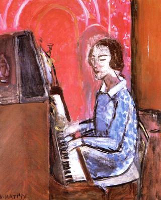 Woman Seated at Her Piano