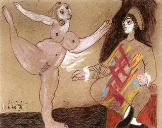 Dancing Nude and Harlequin