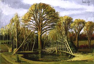 Villiers-le-Mahieu, the Pond and the Big Oak