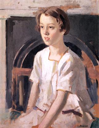 Young Girl in a White Dress