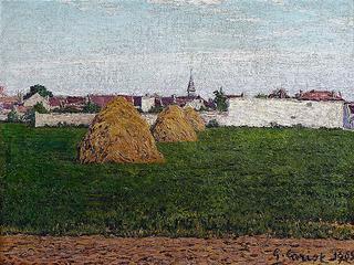 Haystacks by Village