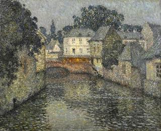 Canal with a White House, Harfleur