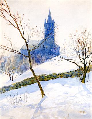 Steeple in the Snow