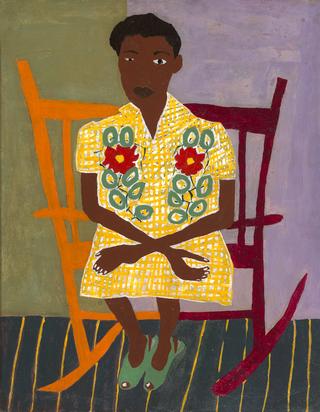 Portrait of Woman in Rocking Chair